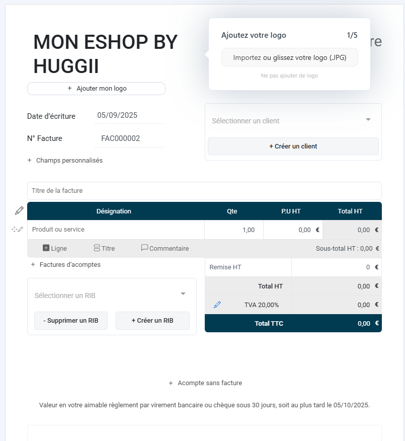 Comment mettre en place la e-facture sur Shopify ?