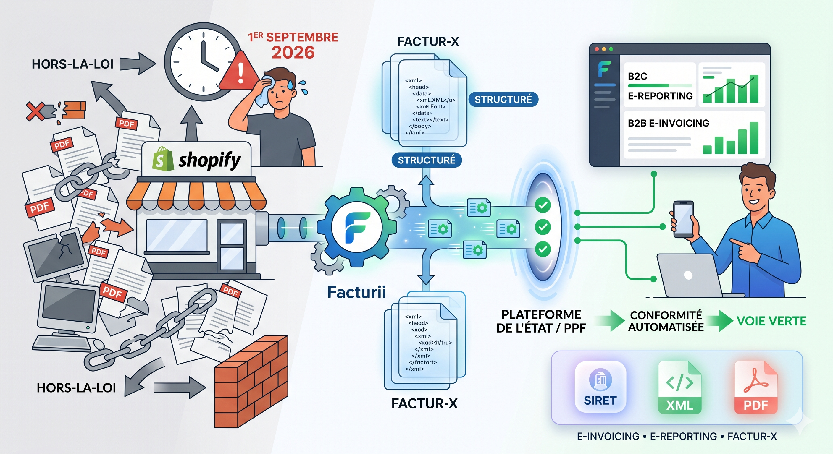 Facturation Électronique 2026 : Votre Shopify est-il prêt ?
